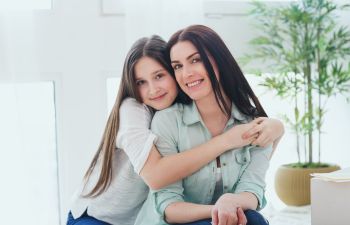 Mom and Teen Daughter